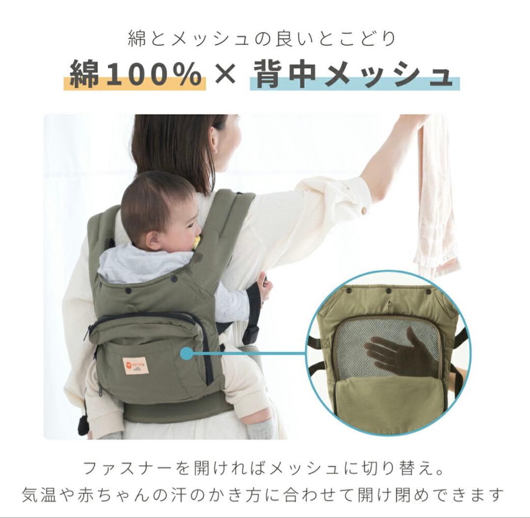 【未使用】napnap BASIC 抱っこひも ネイビー