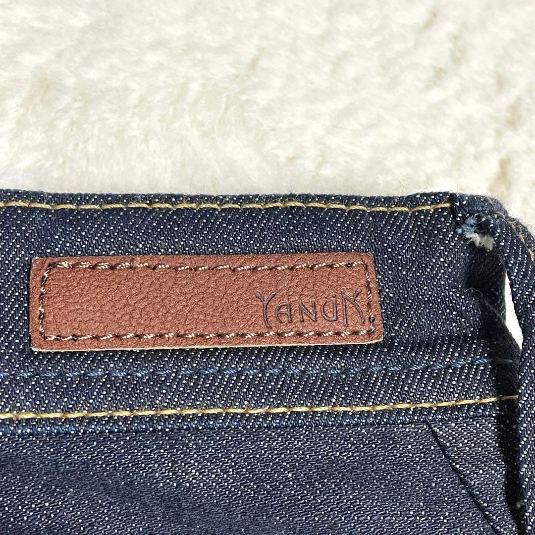 【美品】YANUK ルーズストレート デニム JOAN 日本製 24