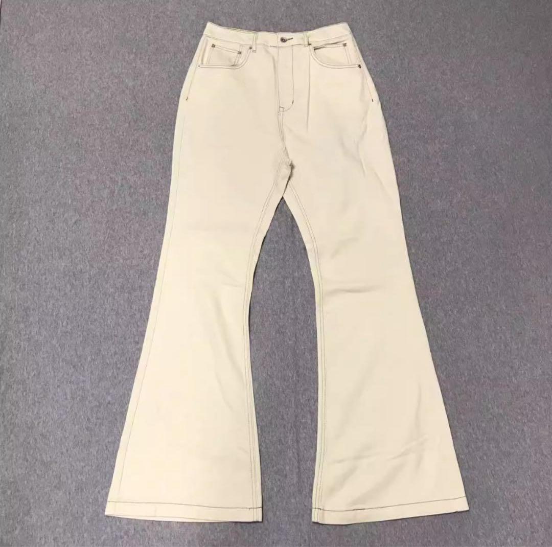 Bolan似 White Flare pants archive opium