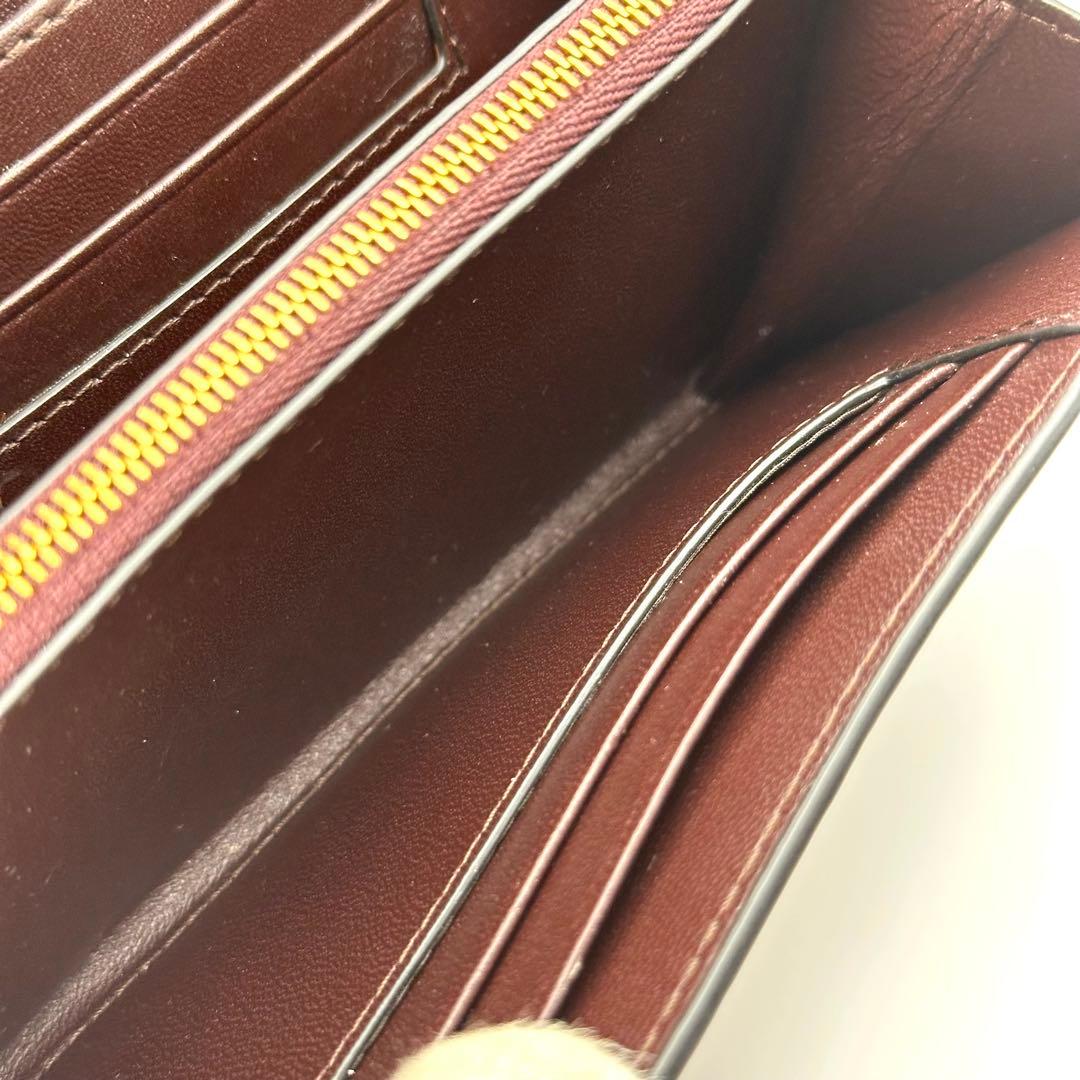 【美品】マルベリー ダーリーウォレット レザー ターンロック ボルドー系