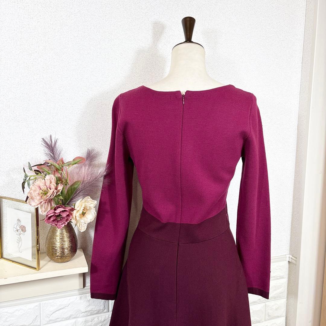 TOCCA★　トッカ　ワンピース　ニットワンピース　エレガンス　美シルエット　M