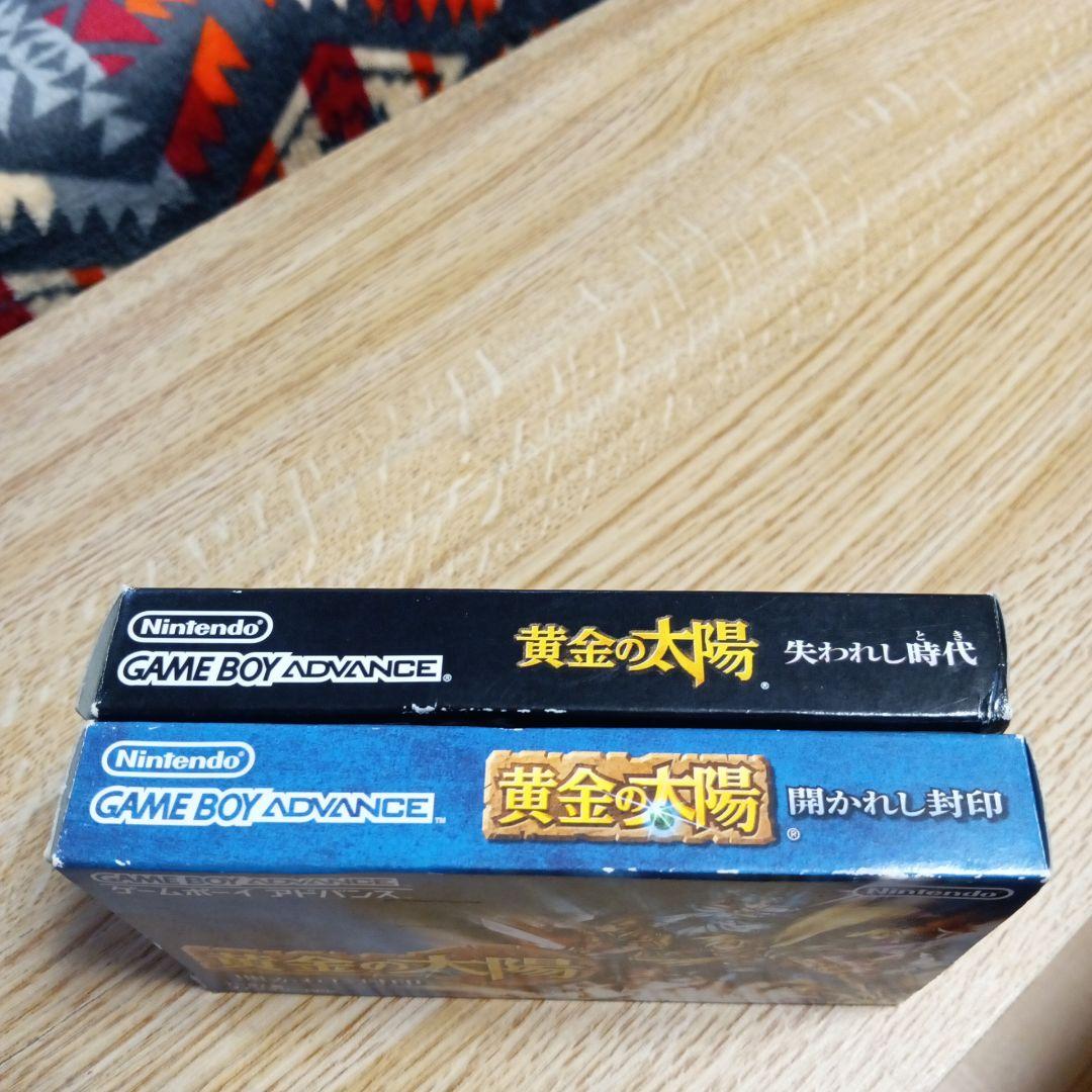 GBA 『黄金の太陽　開かれし封印』 『黄金の太陽　失われし時代』箱説明書あり.