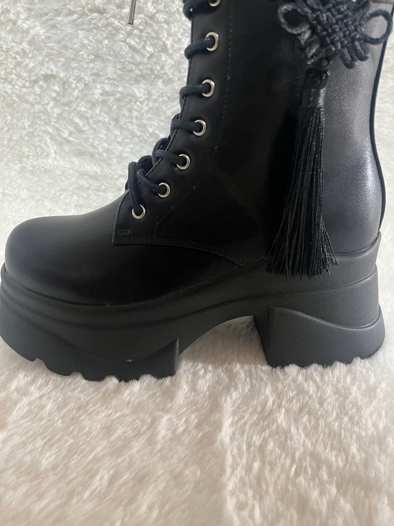 【axes femme】チャイナ釦タンクソールブーツ　新品　箱付き
