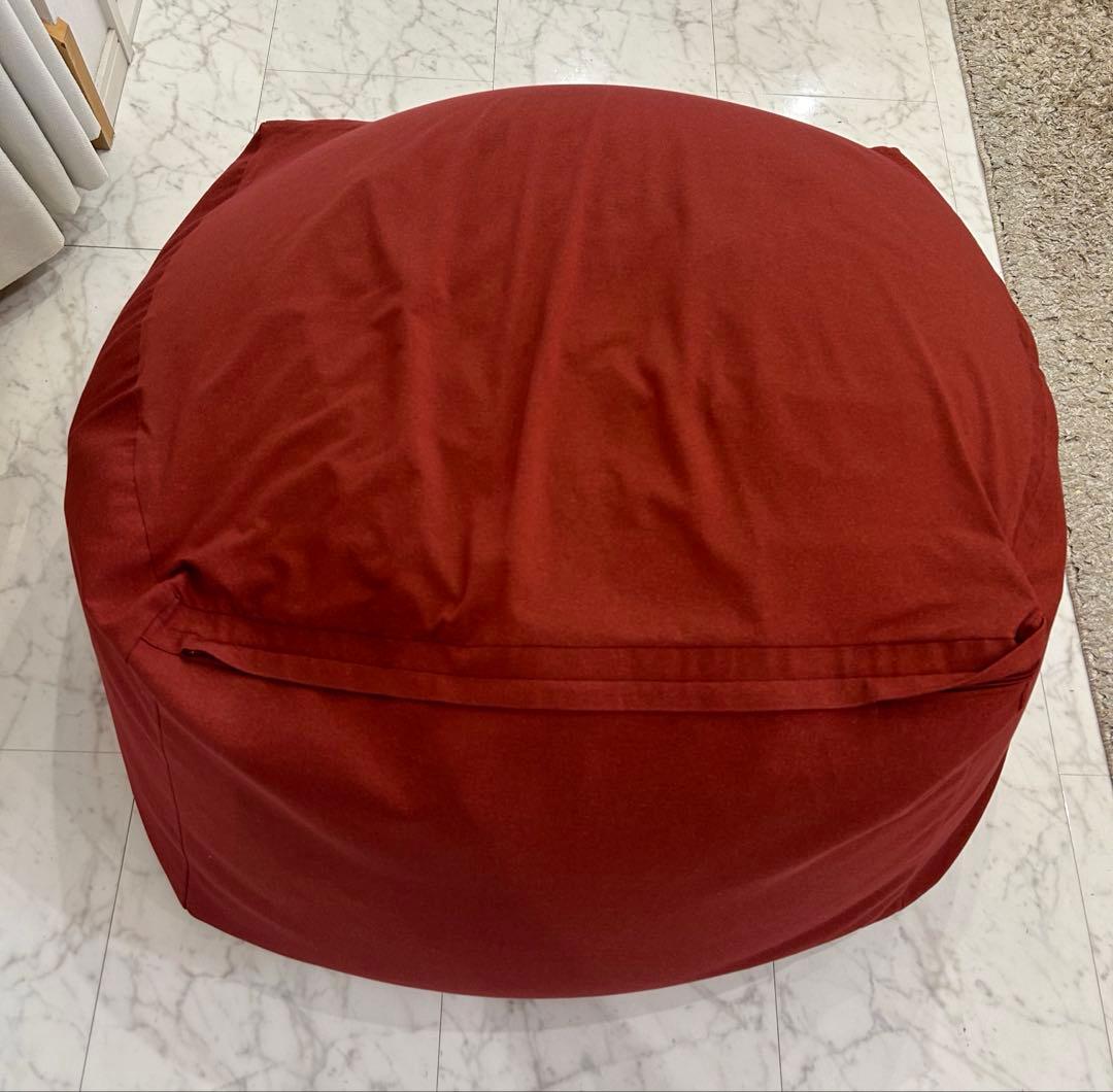 無印良品 体にフィットするソファ カバー付き ブラウンレッド