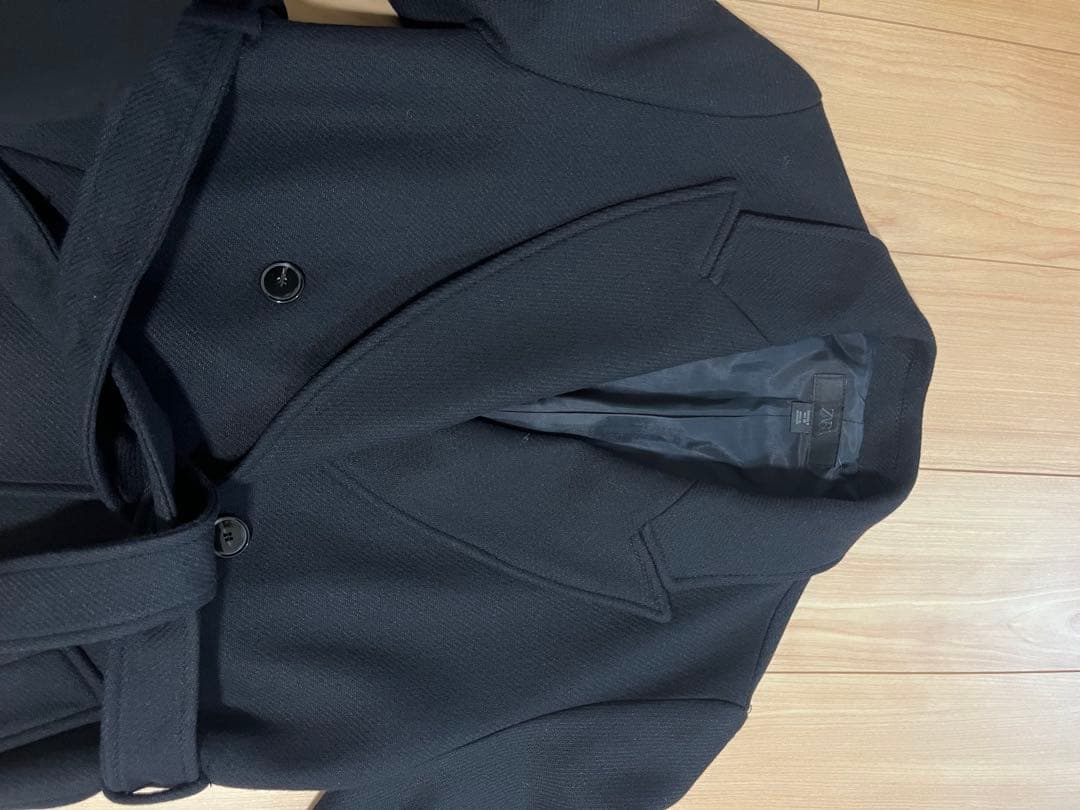【今期品！新品未使用】ZARA ウール製ロングコート　ザラ