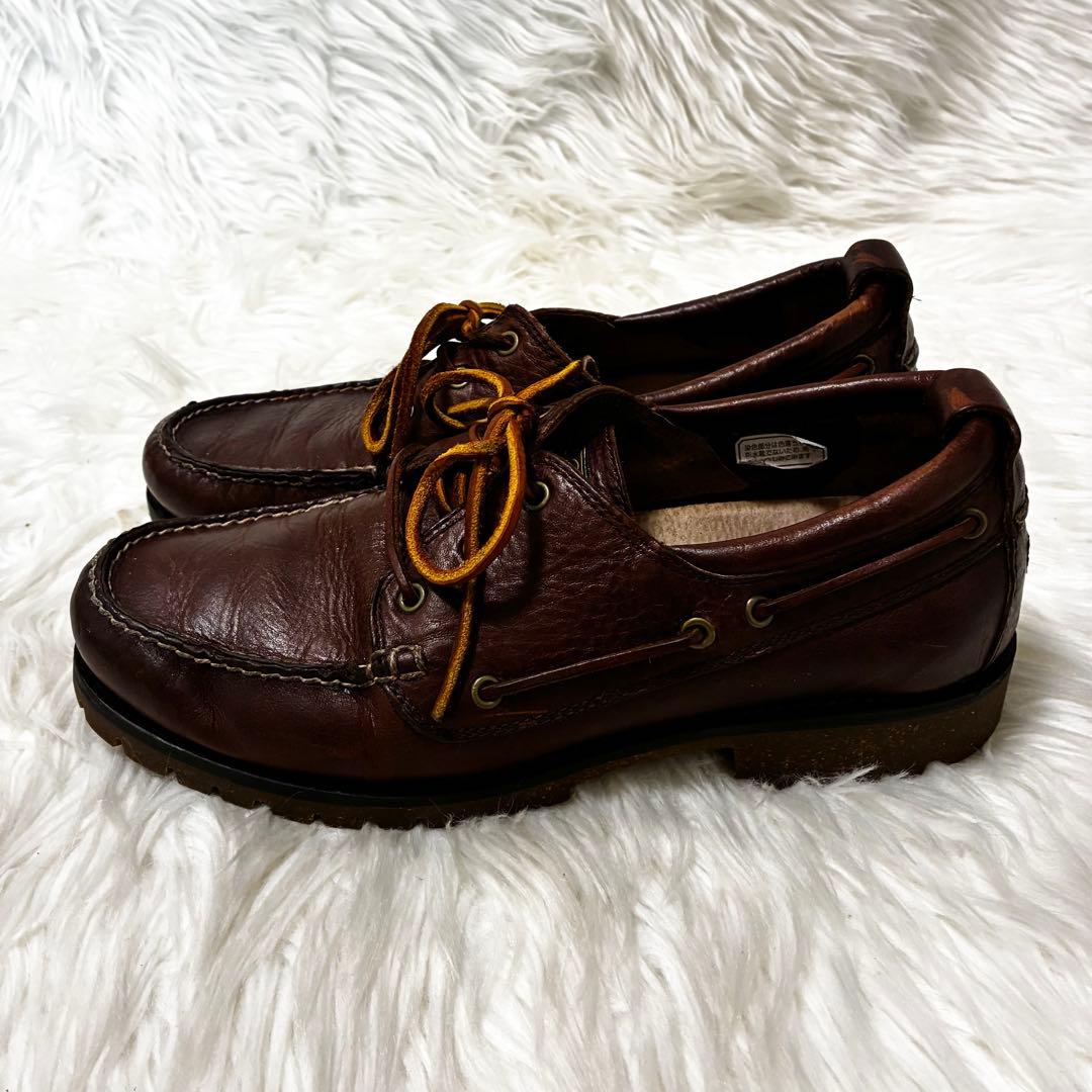 POLO ポロラルフローレン　デッキシューズ　28cm 靴　茶色　大きいサイズ