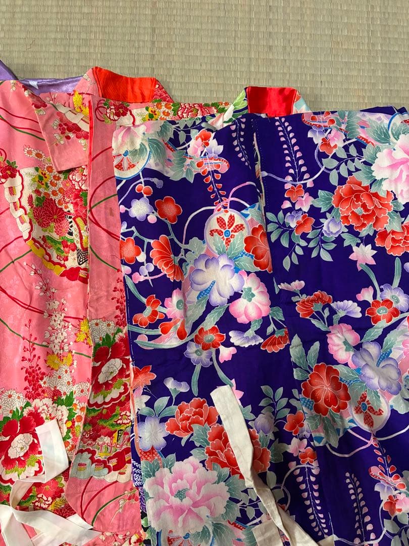 着物まとめ売り4着！リメイクなどに