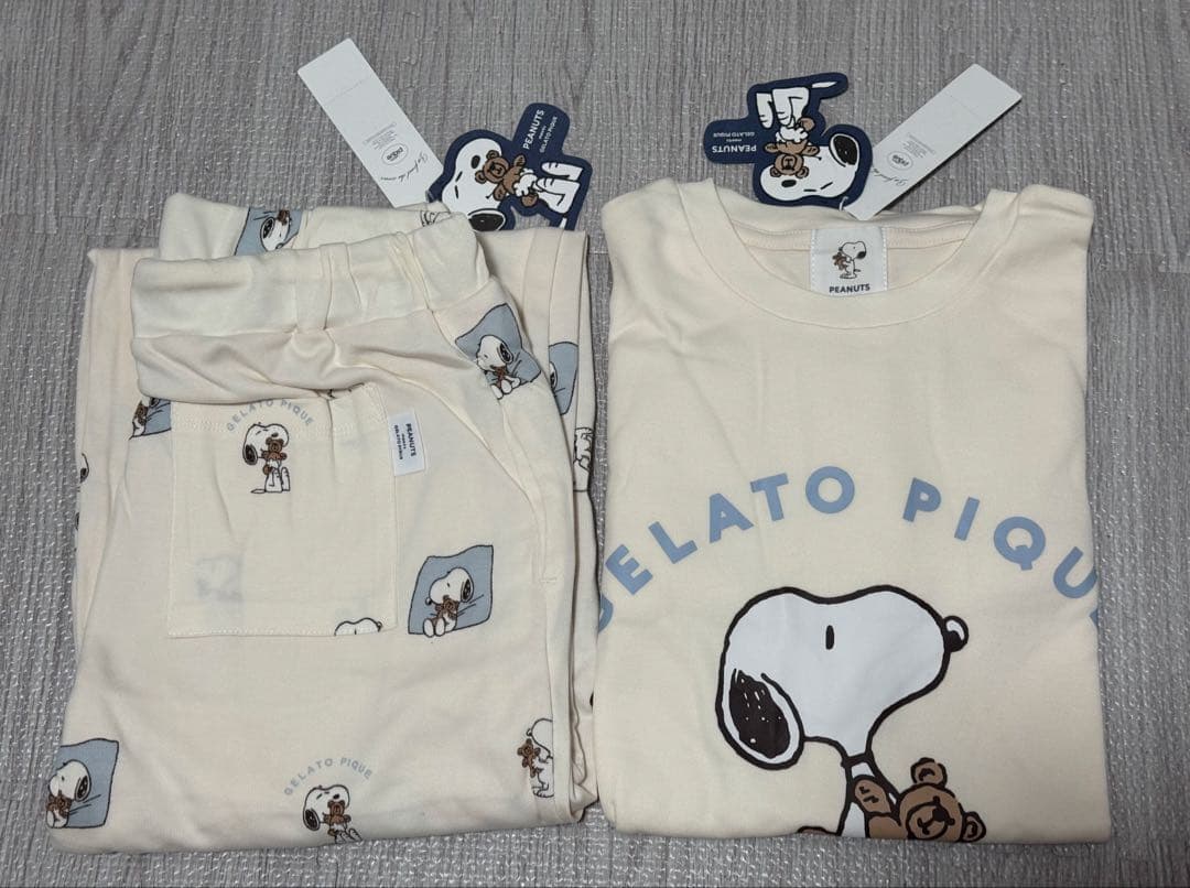 ジェラートピケ ルームウィア PEANUTSコラボ　スヌーピー
