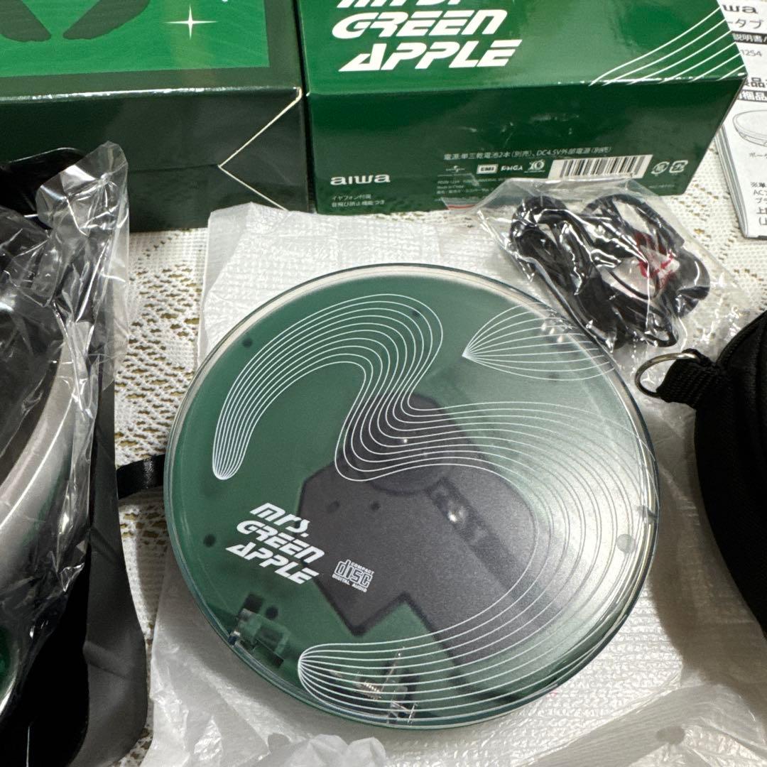 ミセスグリーンアップル　ポータブルCDプレイヤー　バッグ　ヘッドホン3点セット