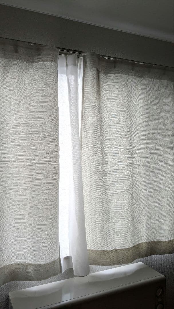IKEA BLEKVIVA ジャガード織 カーテン　4枚