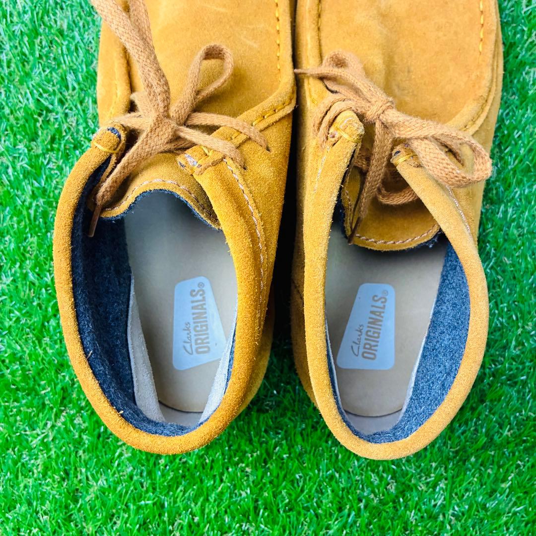 【極美品】clarks ワラビーブーツ レザー 本革 ナタリー 厚底 26