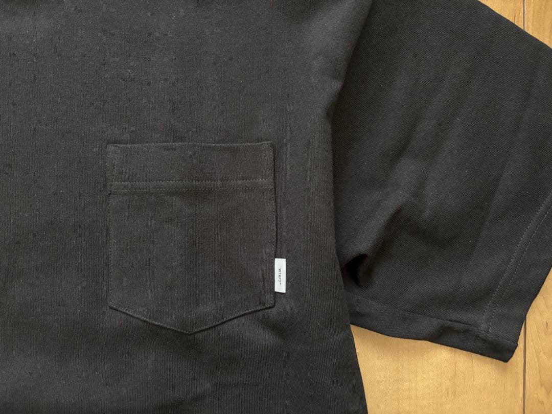 新品未使用 wtaps ポケットT shirt ブラック Size L