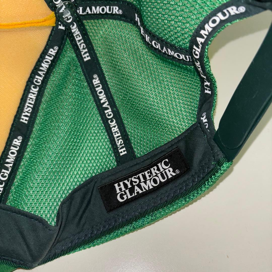 Hysteric Glamour メッシュキャップ イエロー/グリーン