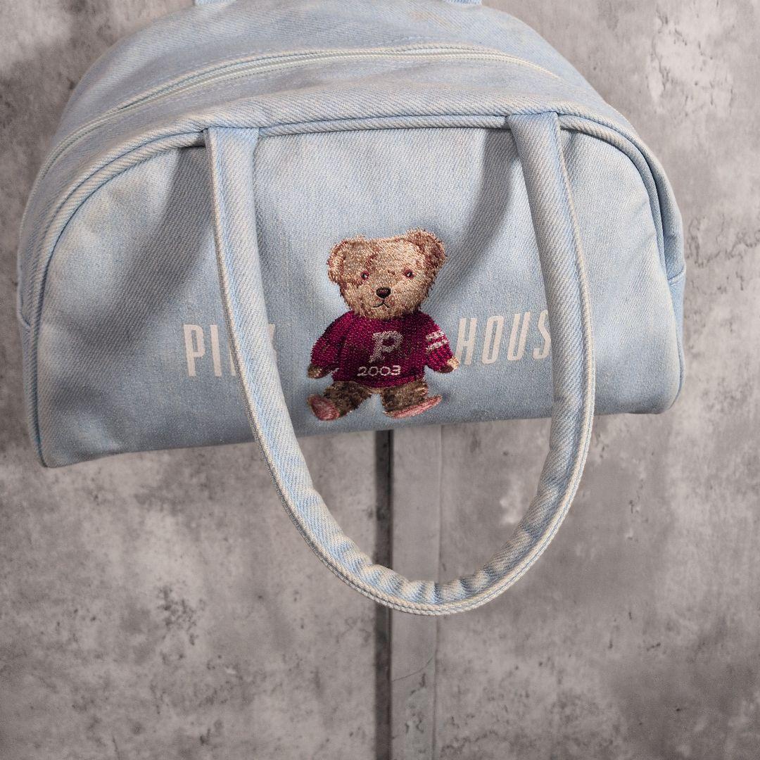 【90s_vintage】PINKHOUSE BostonBag テディベア刺繍