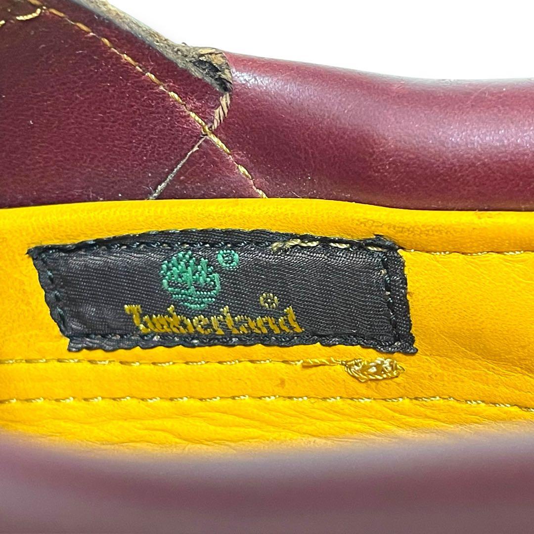 Timberland デッキシューズ バーガンディ レザー 本革 3eye