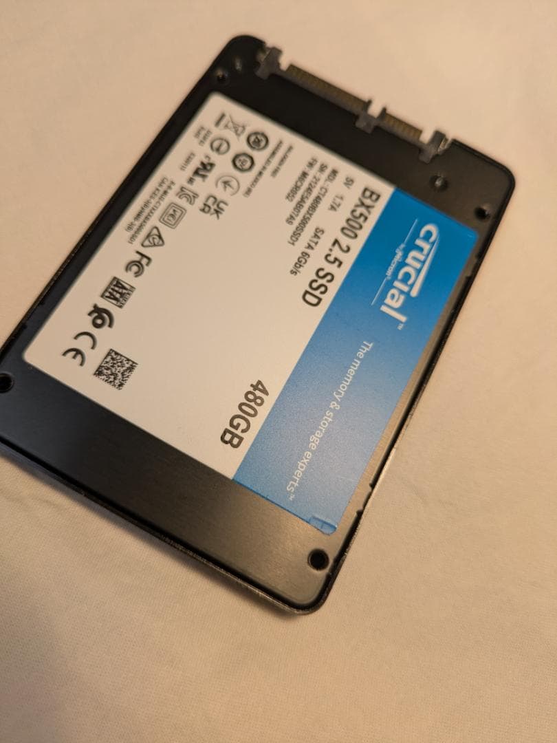 内蔵型SSD Crucial BX500 2.5 SSD 480GB