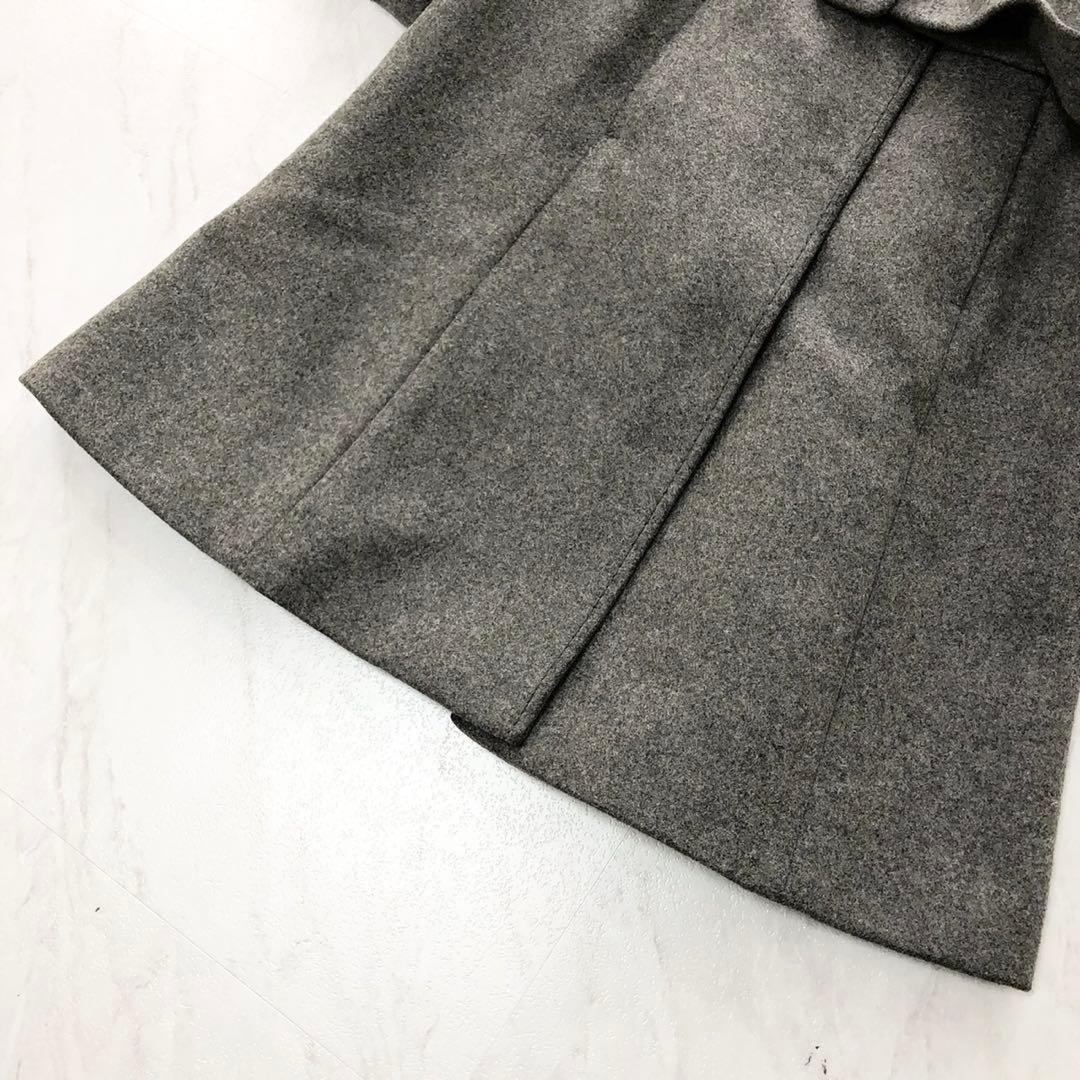 極美品❤️スポーツマックス　マックスマーラ　ロングコート　Aライン　グレー　M