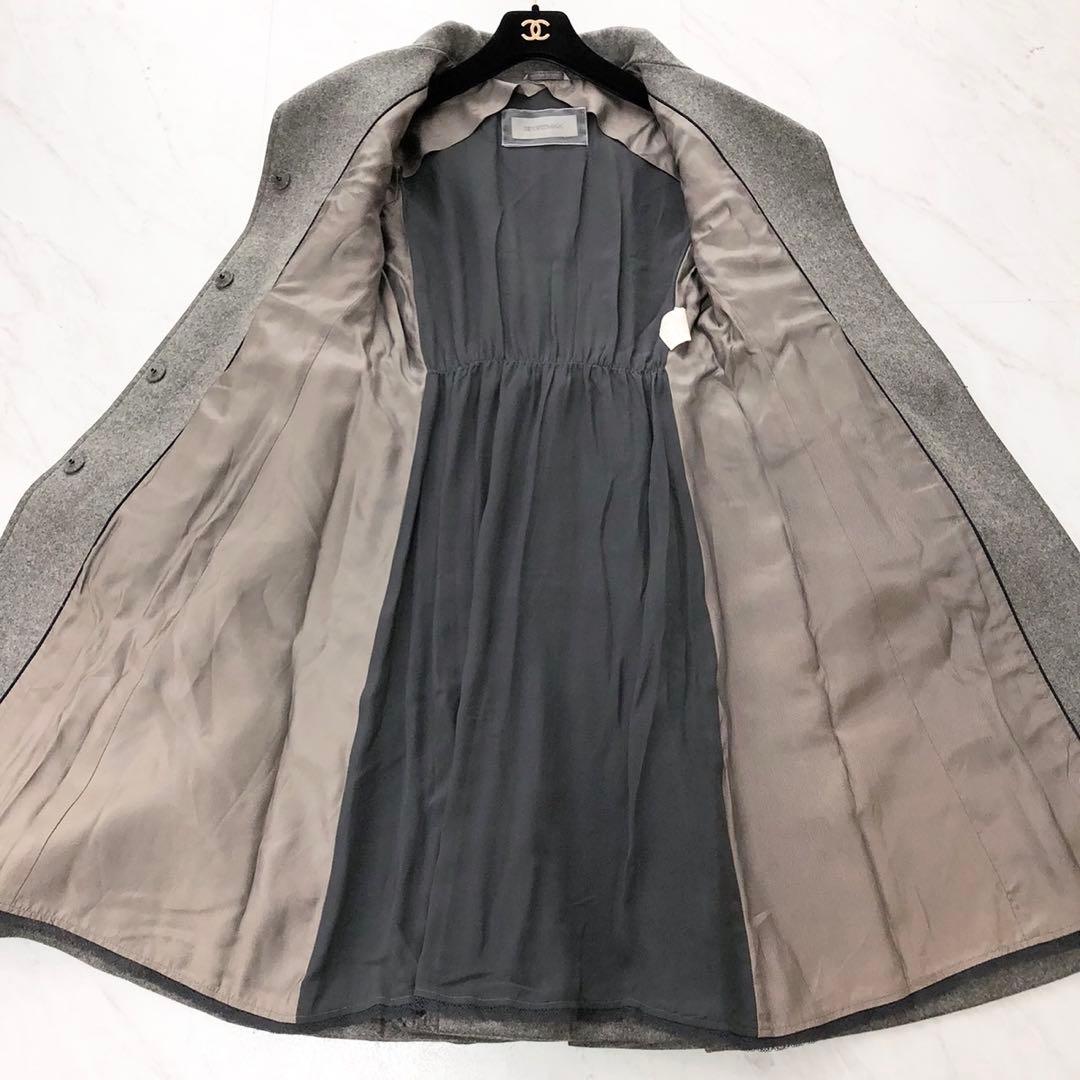 極美品❤️スポーツマックス　マックスマーラ　ロングコート　Aライン　グレー　M