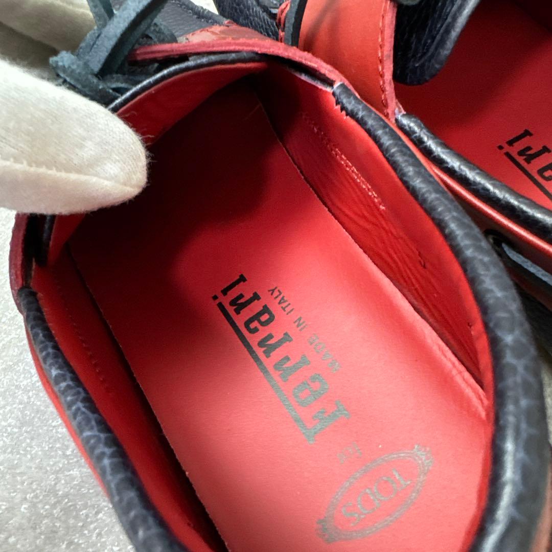 TOD'S × Ferrari コラボ ドライビングシューズ レザー バイカラー