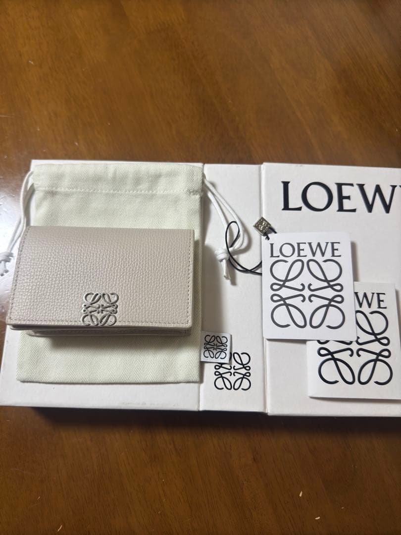 【美品】LOEWE PEBBLE GRAINED CARDHOLDER