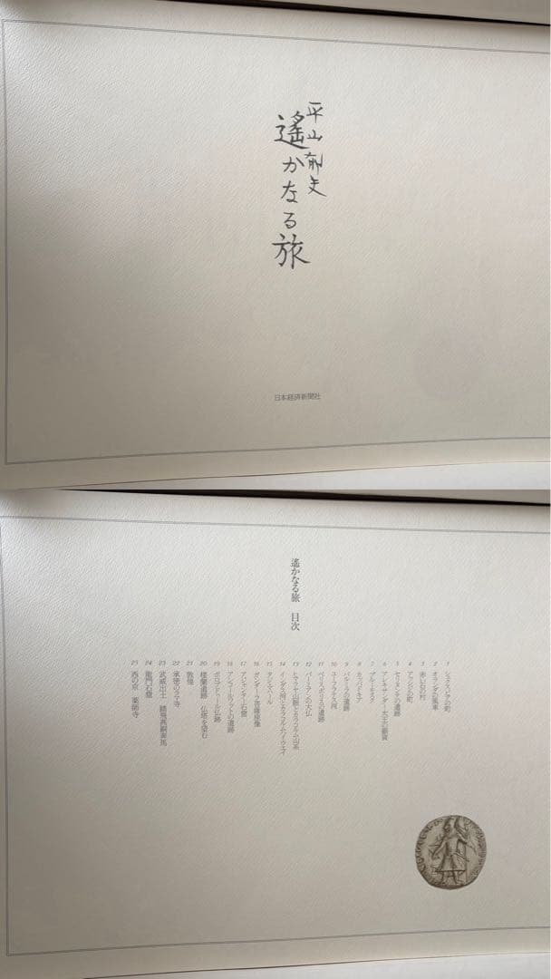 平山郁夫 作品集 「遙かなる旅」新作素描集　25枚揃 絵画 美術　日本経済新聞社
