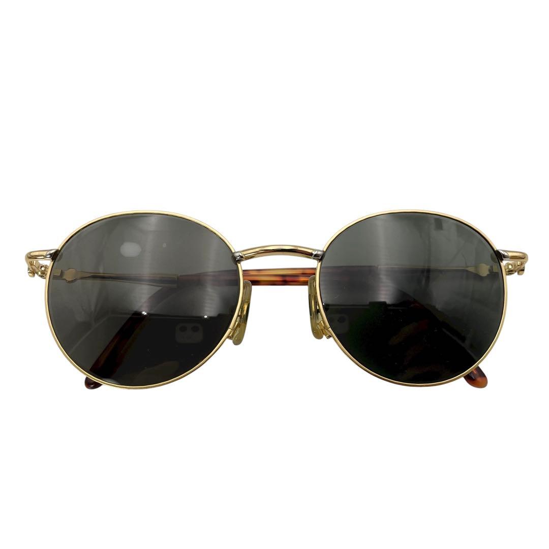 GUCCI グッチ メタルフレーム サングラス ゴールド 49□19