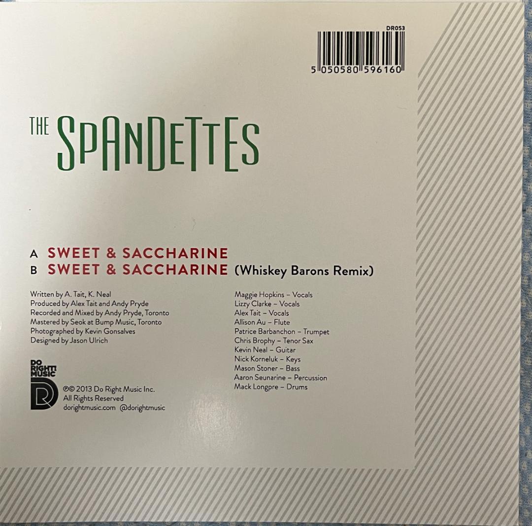 洋楽 (7\") The Spandettes / Sweet & Saccharine