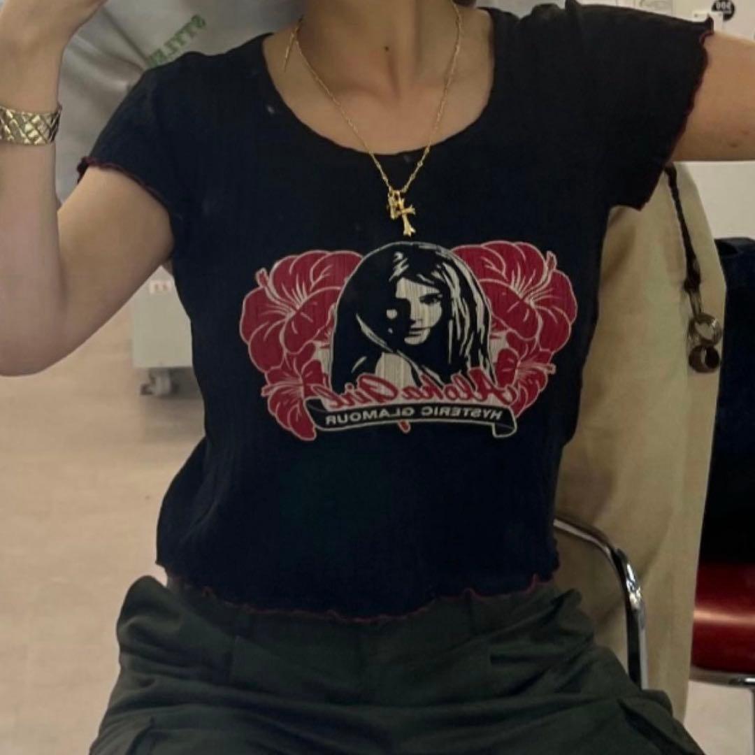 HYSTERIC GLAMOUR ALOHA GIRL チビTシャツ