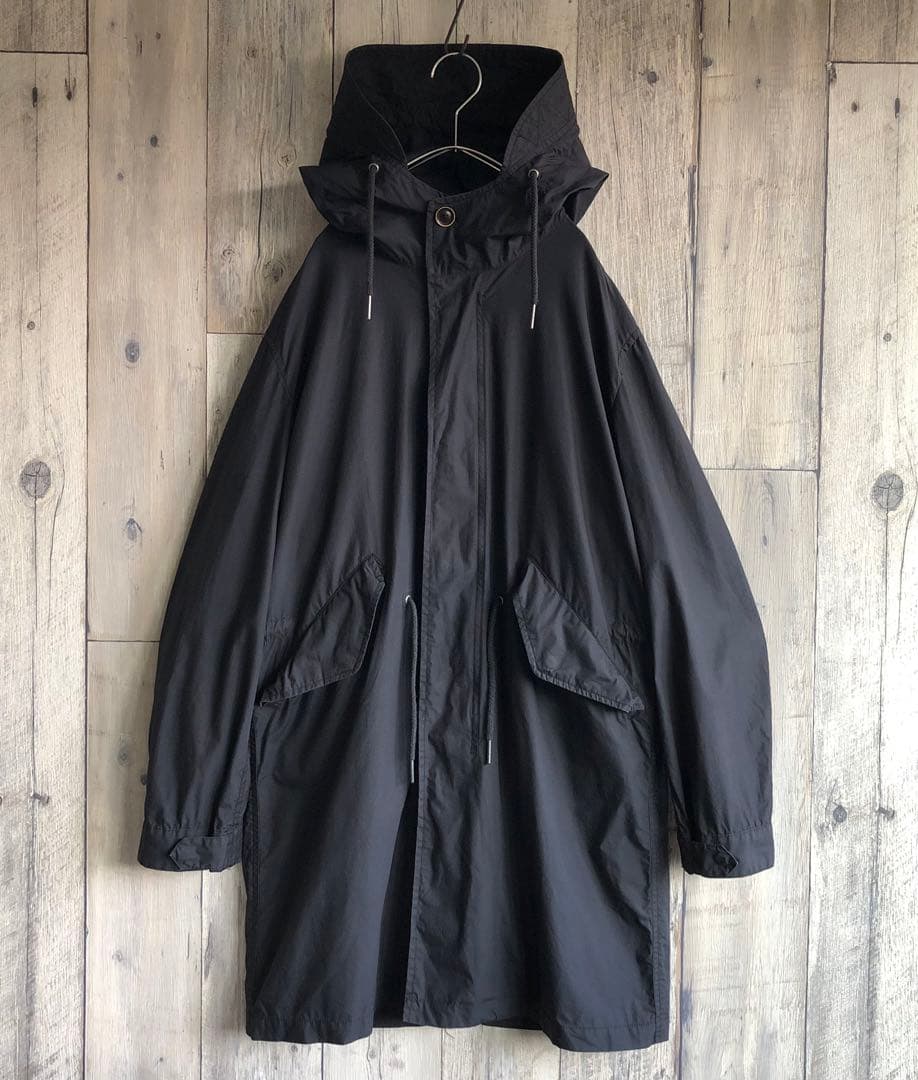 BARNEYS NEWYORK バーニーズニューヨーク　モッズコート　黒　薄手