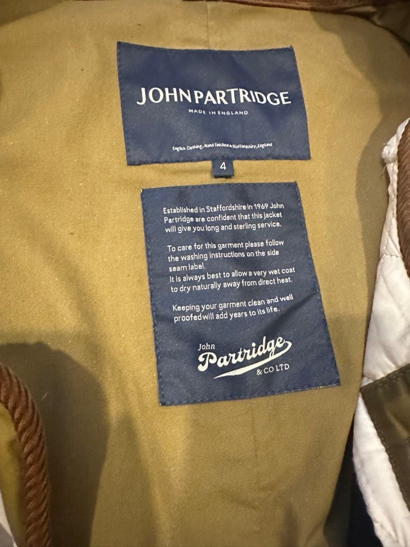 JOHN PARTRIDGE オイルドモッズコート