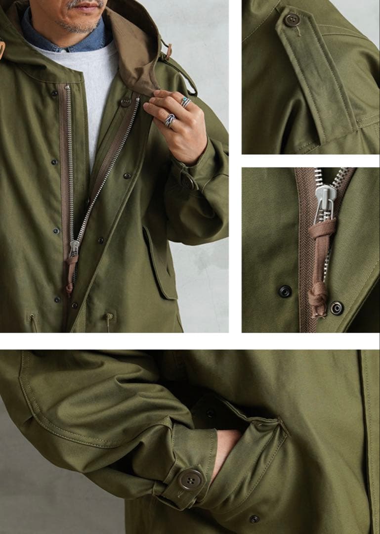 米軍 初期型 M-51 フィッシュテールパーカー L サテンモデル モッズコート