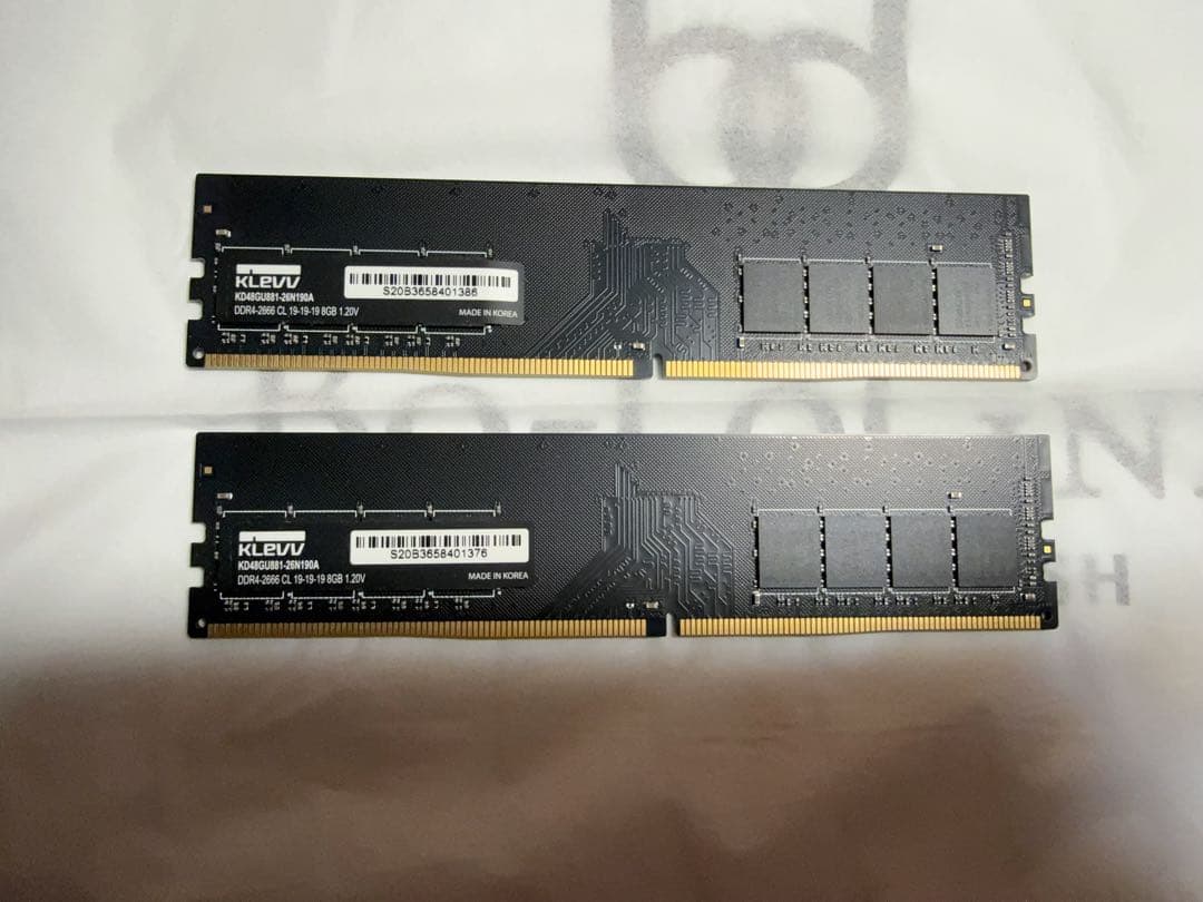 DDR4-2666 16GB (8GB×2枚)