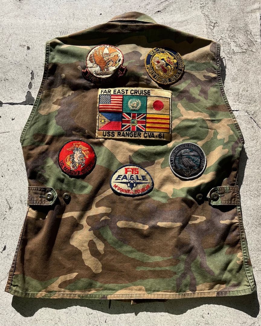 トップス 87's U.S.military Wappen vest WOODLAND