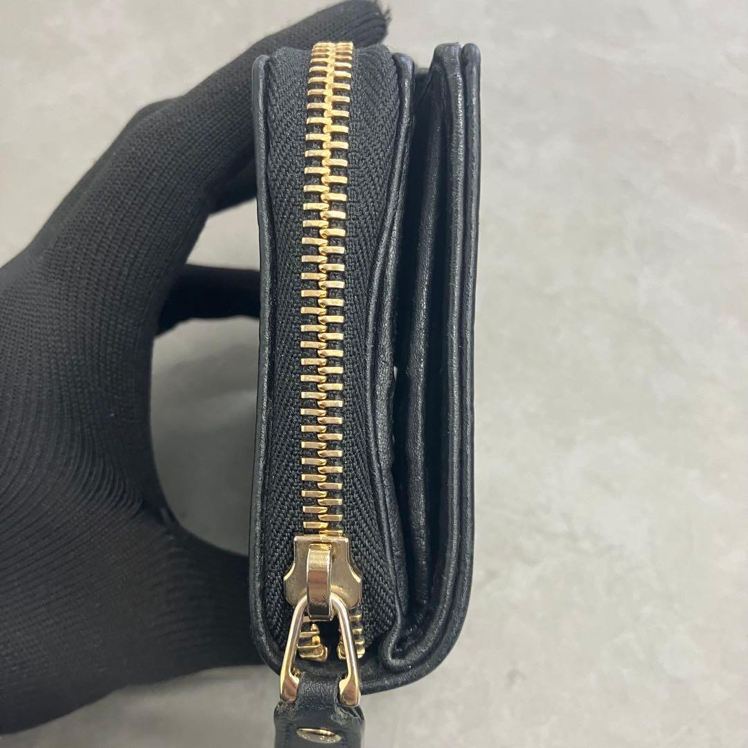 T*o様 GUCCI グッチ マイクロシマ 二つ折り財布 黒 箱付き