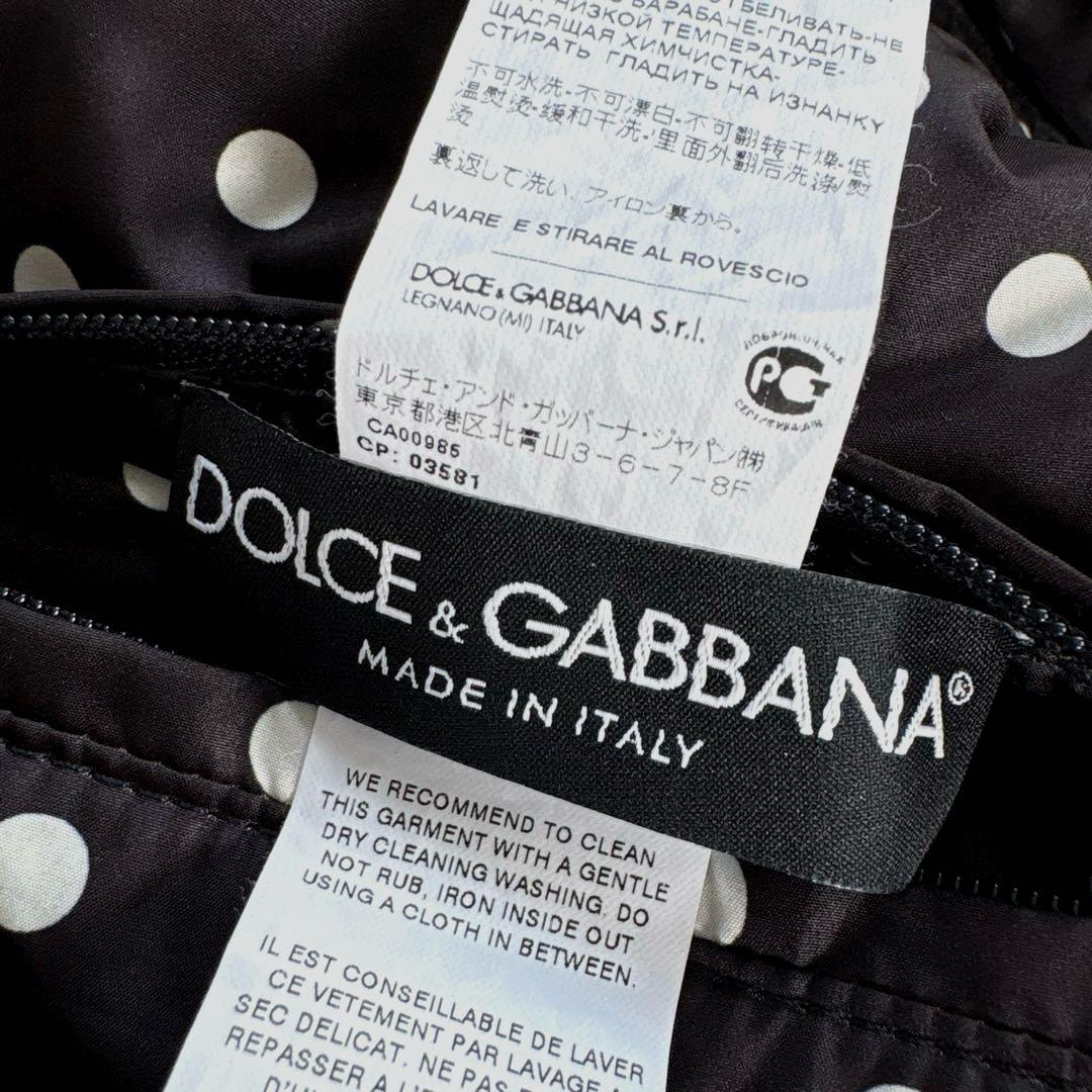 ✨美品✨D&G ドルチェアンドガッバーナ　ブルゾン　スタジャン　ドット柄　黒