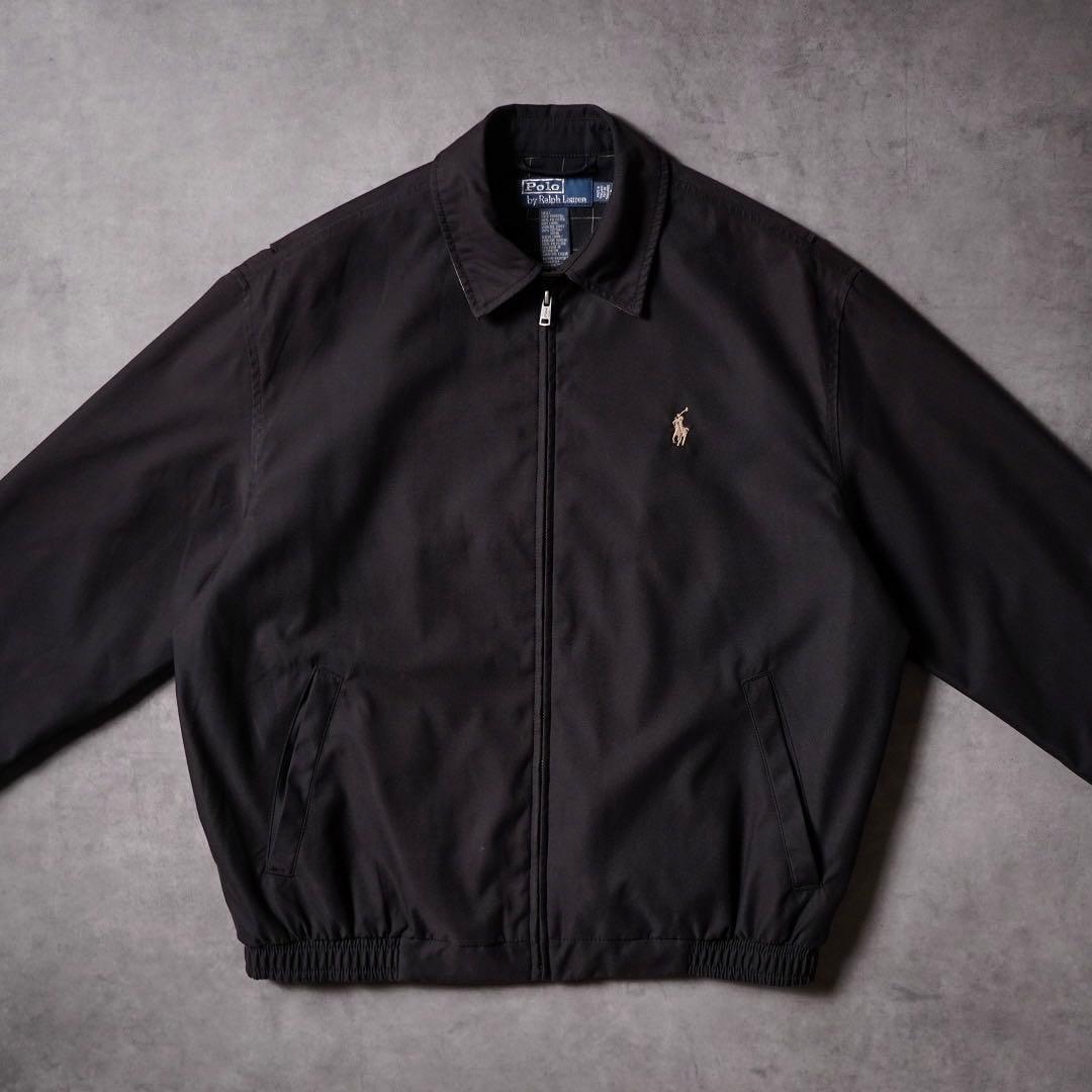 90s Ralph Lauren スイングトップ ドリズラージャケット ブラック