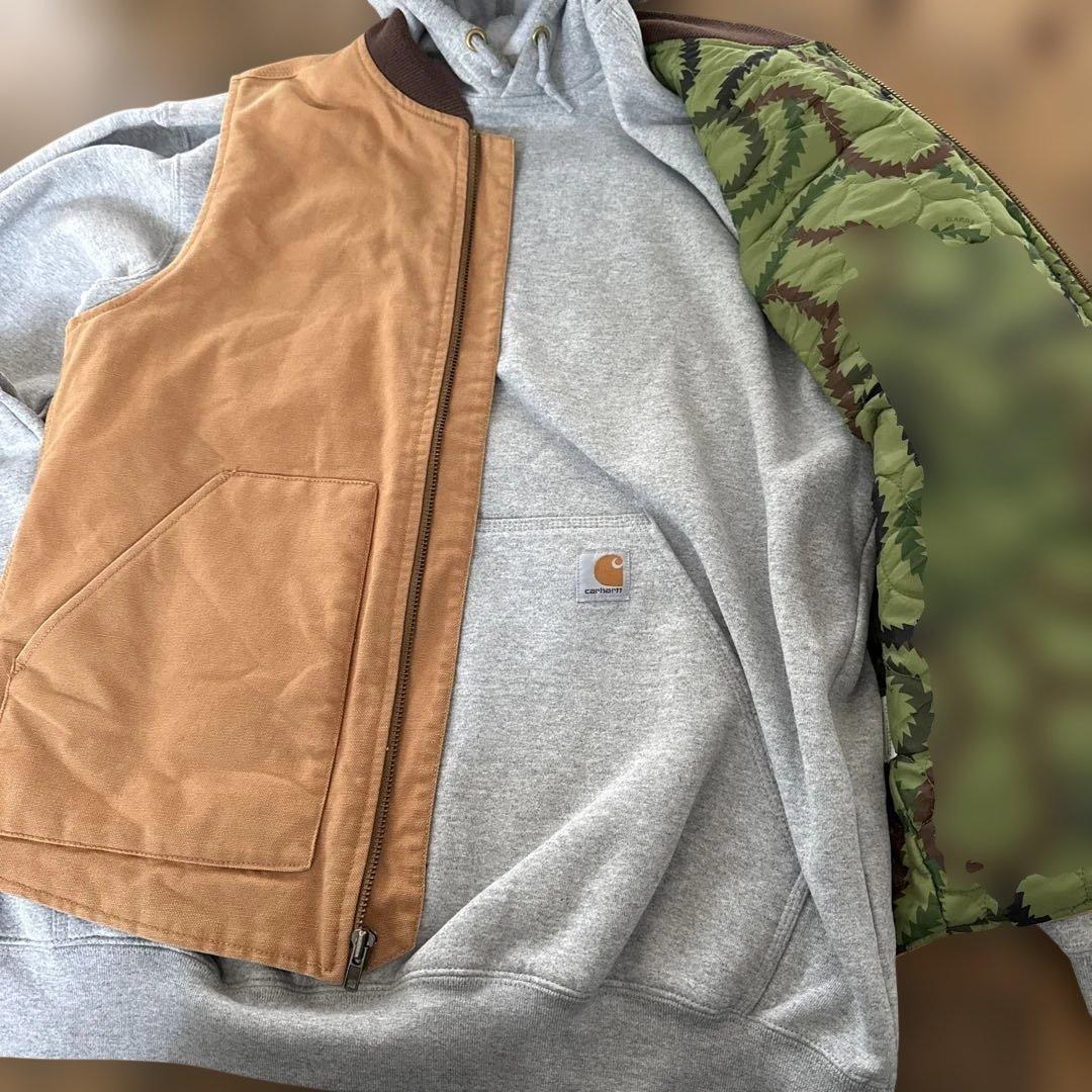XLARGE ブラウン ダックベスト L