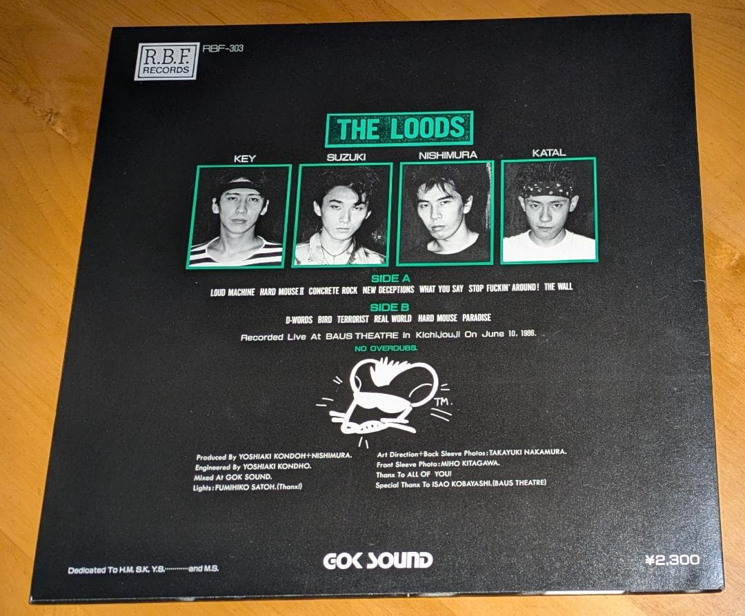 THE LOODS LOUD LIVE LOODS LP 日本パンク ライブ