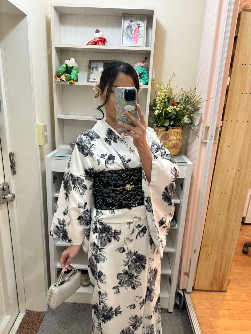 白黒着物　code 16