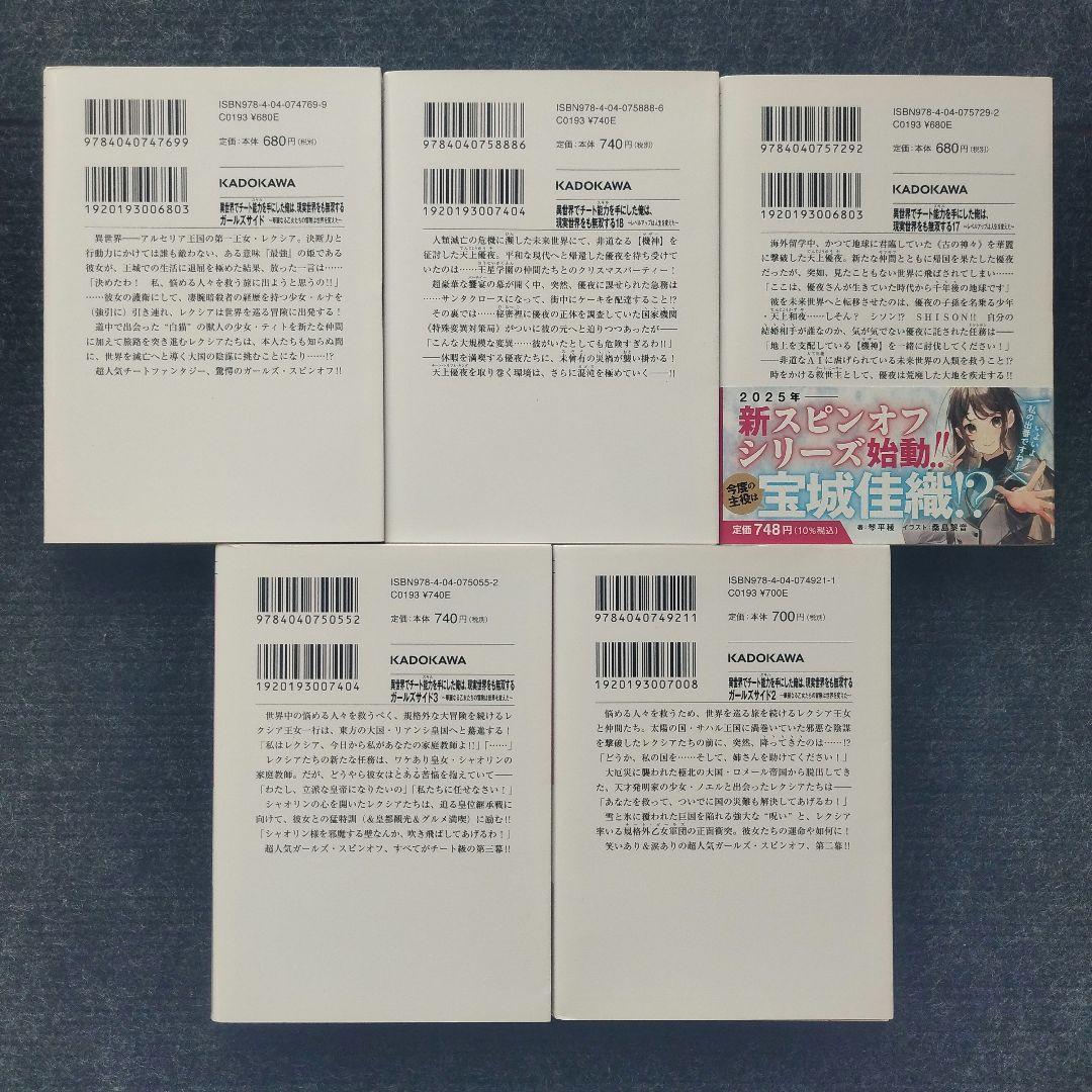 小説「異世界でチート能力を手にした俺は、現実世界をも無双する」シリーズ全21冊