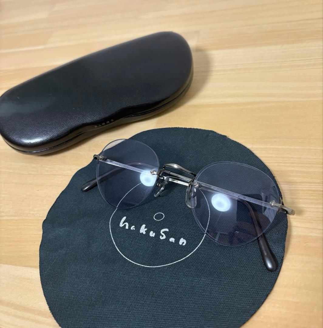 y*a様 名品 白山眼鏡店 anaaki M ツーポイント ボストン レスリム