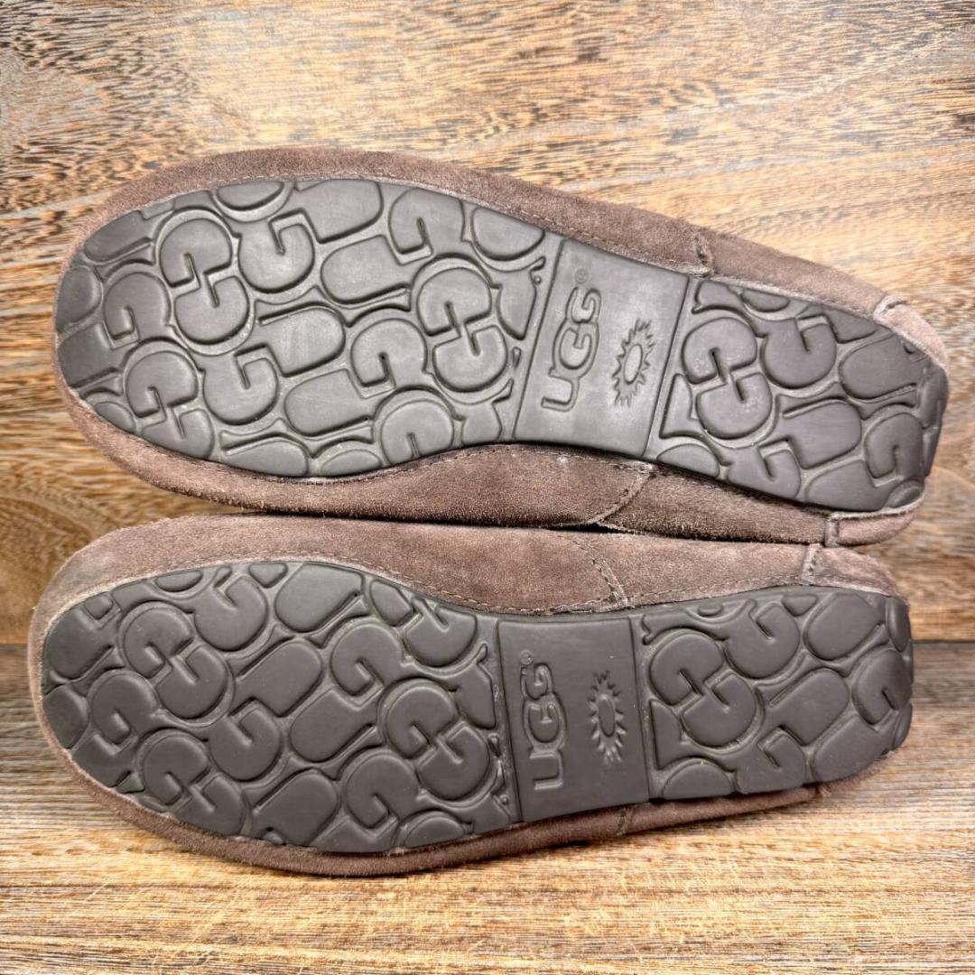 ◆UGG◆アグ 26.0cm モカシン アスコット スエード ブラウン レザー