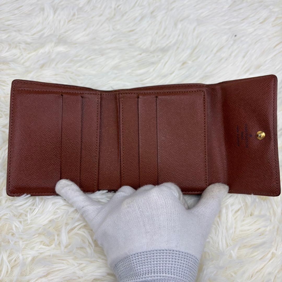 ルイヴィトン モノグラム ポルトモネビエカルトクレディ Wホック財布