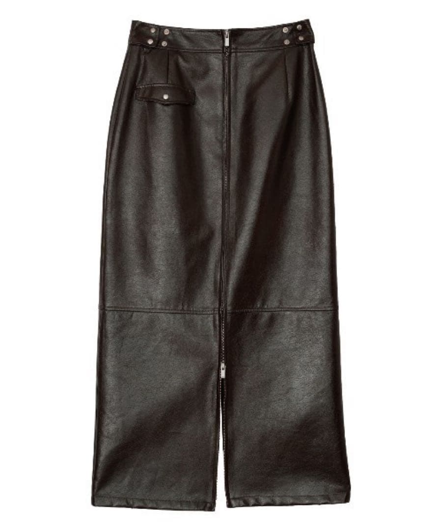 【極美品】2WAY CRASH SYNTHETIC LEATHER SKIRT