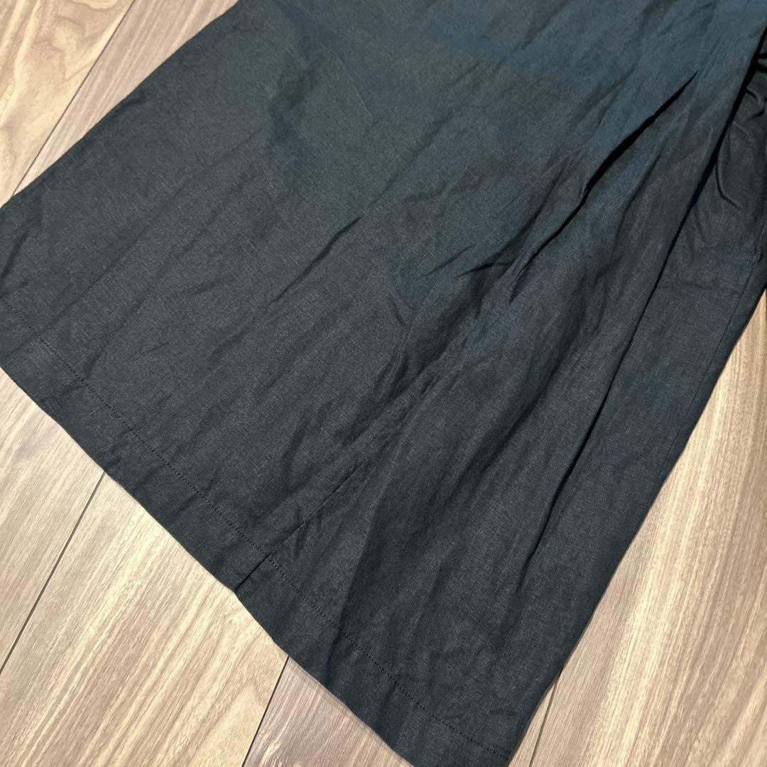 【美品】JOURNAL STANDARD リネンタックキュロット 36 ブラック