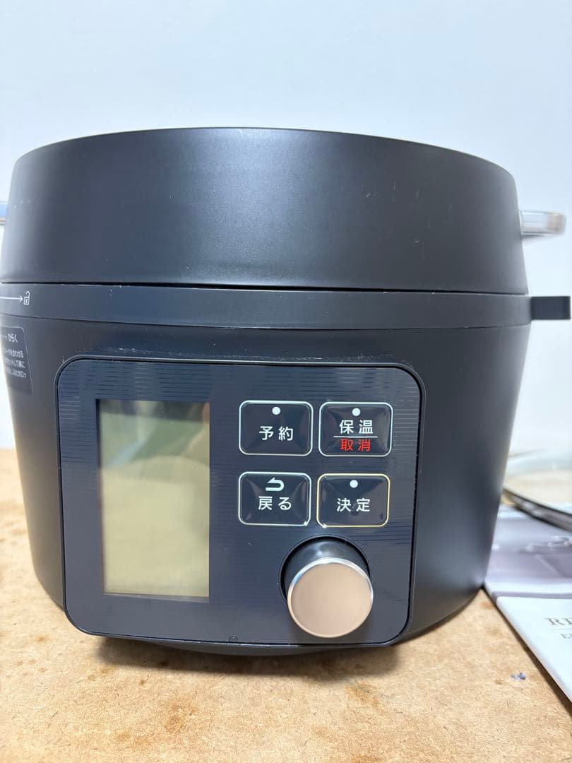 【美品】アイリスオーヤマ 電気圧力鍋 4L 低温調理 ブラック PMPC-MA4