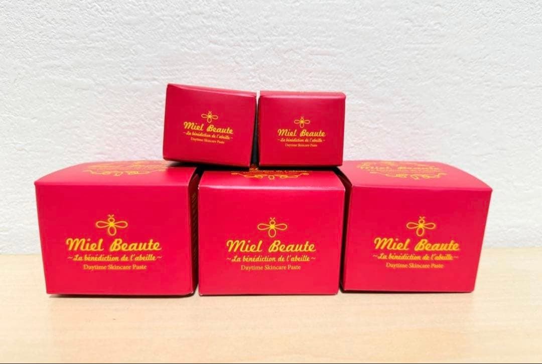 【新品】ミエルボーテ スキンケアベース ピンク 25g ミニ 5個 ポーチ付