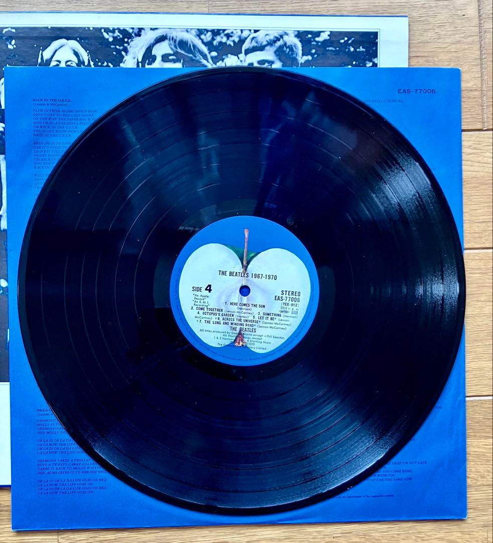 日本盤帯付レコード BEATLES赤盤青盤セット