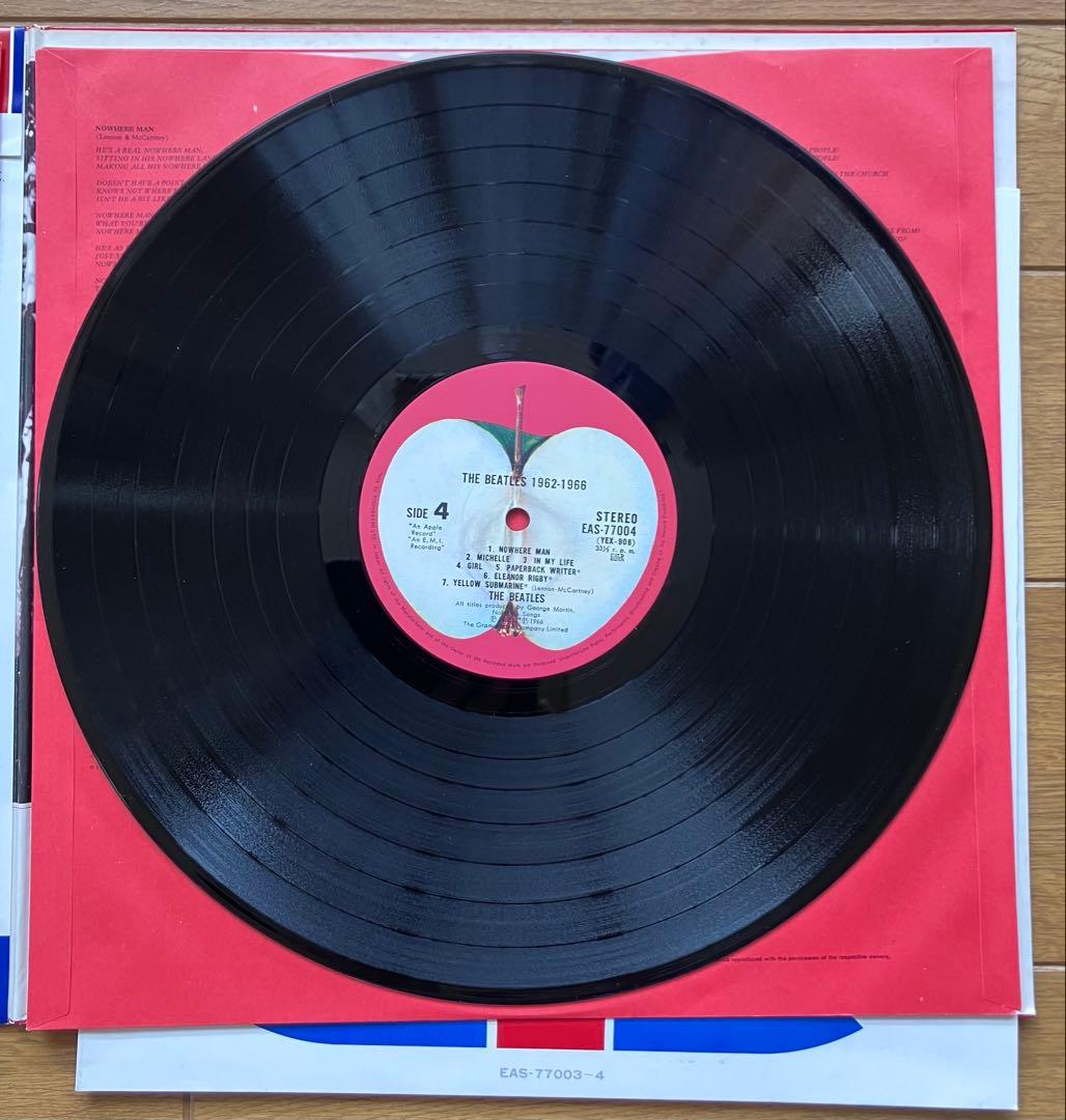 日本盤帯付レコード BEATLES赤盤青盤セット