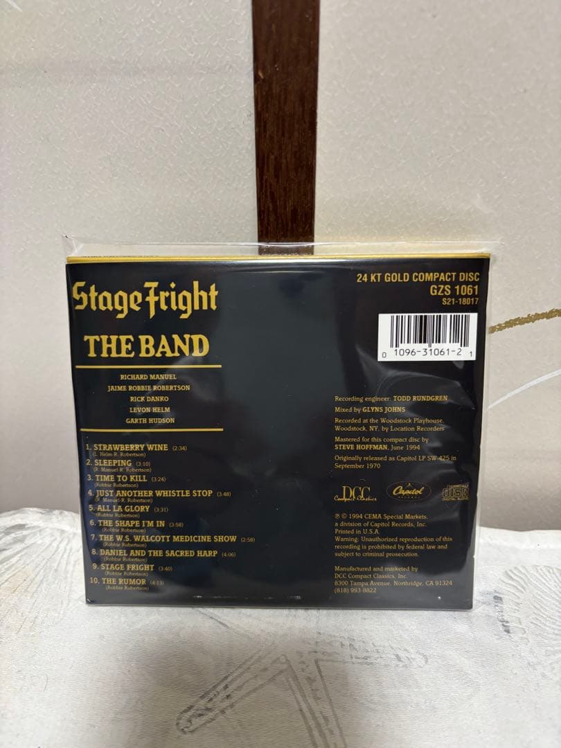 洋楽 The Band Stage Fright DCC 24KT GOLD CD